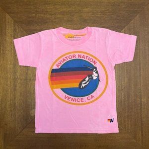 Pink Aviator Nation Venice CA T-shirt kids size 6